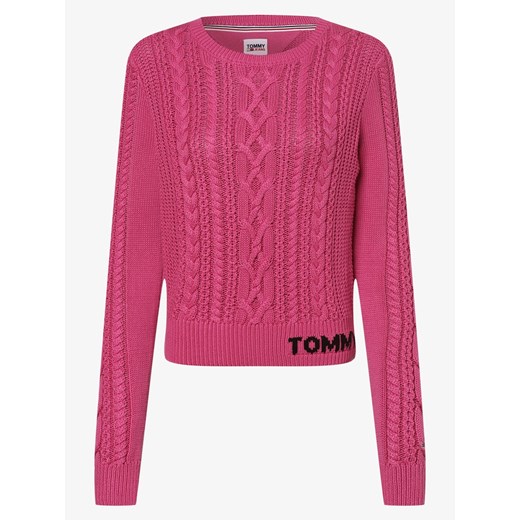 Tommy Jeans - Sweter damski, wyrazisty róż Tommy Jeans M promocja vangraaf