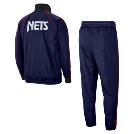 Dres męski NBA Nike Brooklyn Nets Courtside - Niebieski Nike XL promocja Nike poland