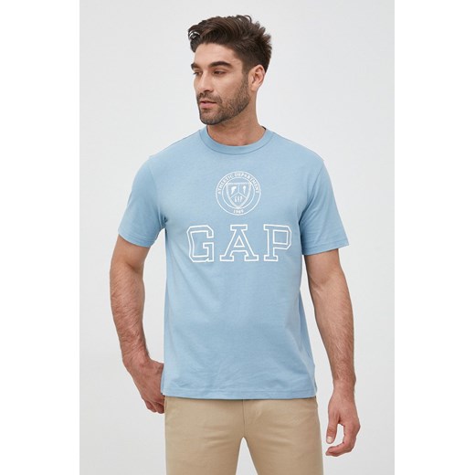 GAP t-shirt bawełniany z nadrukiem Gap XL ANSWEAR.com