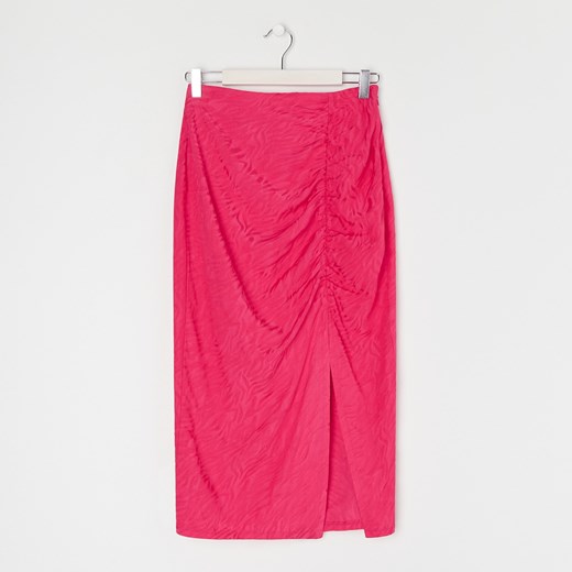 Sinsay - Spódnica midi ze wzorem - Różowy Sinsay XXS Sinsay