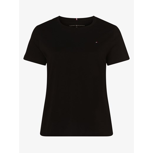 Tommy Hilfiger Curve - T-shirt damski – Curve, czarny 50 vangraaf