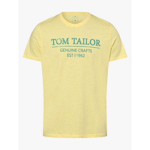 Tom Tailor - T-shirt męski, żółty Tom Tailor XL promocja vangraaf