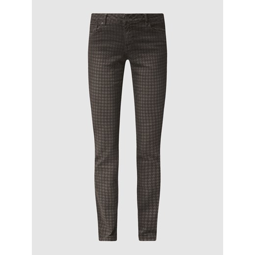 Spodnie o kroju slim fit ze wzorem w pepitkę model ‘Italy’ Buena Vista M Peek&Cloppenburg  wyprzedaż