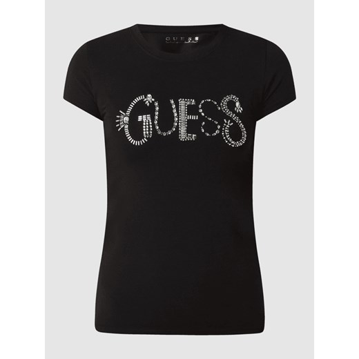 T-shirt z ozdobnymi detalami Guess XS Peek&Cloppenburg 