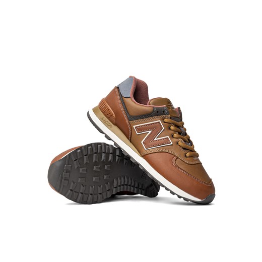 Sneakersy męskie brązowe New Balance ML574OMA New Balance 42.5 Sneaker Peeker