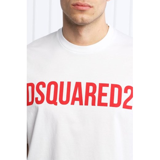 T-shirt męski Dsquared2 w stylu młodzieżowym z krótkimi rękawami 