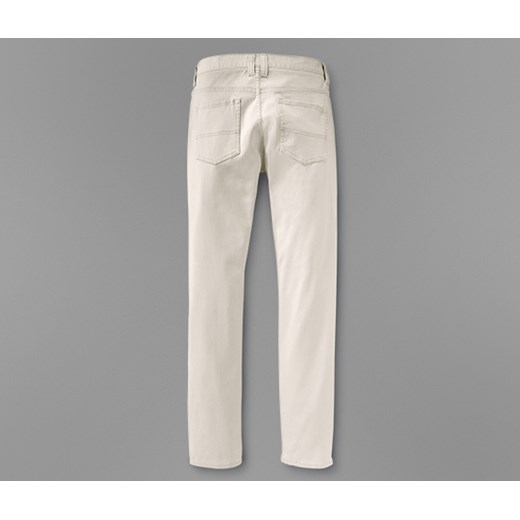 Klasyczne spodnie z 5 kieszeniami, beżowe tchibo zielony Spodnie