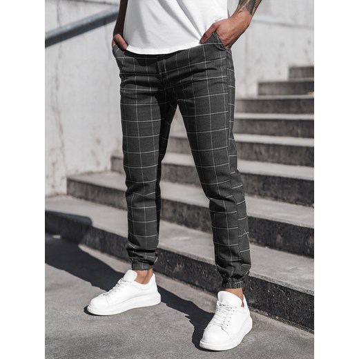 SPODNIE MĘSKIE CHINO JOGGERY CZARNE OZONEE DJ/2276/22Z Ozonee 34 promocja ozonee.pl