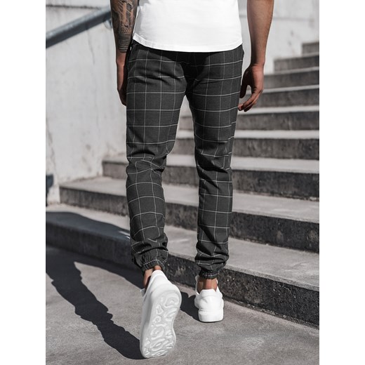 SPODNIE MĘSKIE CHINO JOGGERY CZARNE OZONEE DJ/2276/22Z Ozonee 31 promocyjna cena ozonee.pl