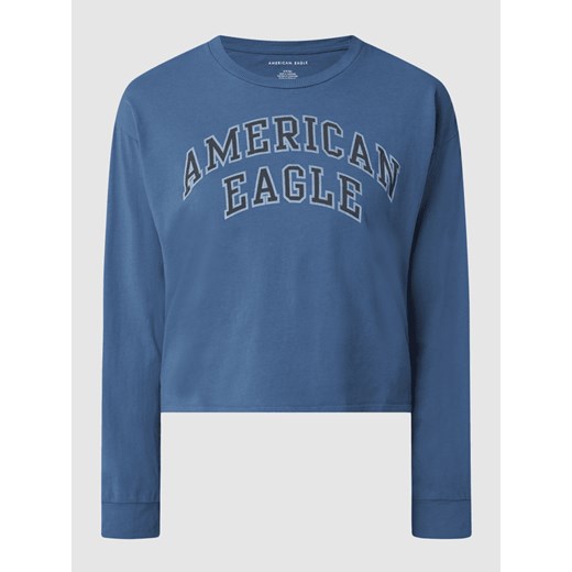 Bluzka z długim rękawem i logo American Eagle L wyprzedaż Peek&Cloppenburg 
