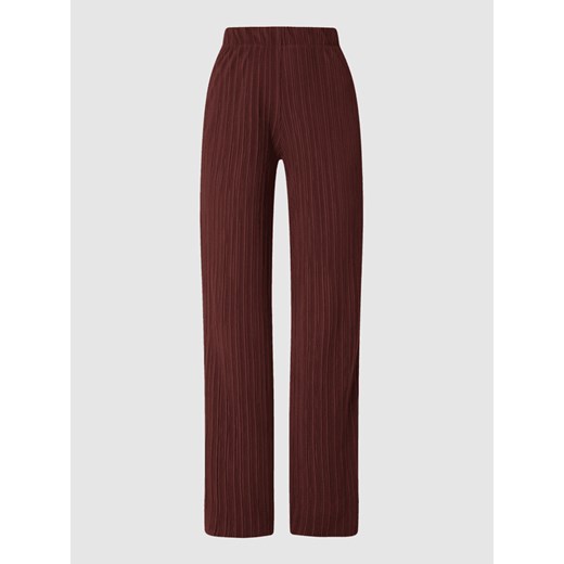 Luźne spodnie z prążkowaną fakturą model ‘Sissi’ Gina Tricot S Peek&Cloppenburg 