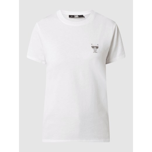 T-shirt z kamieniami stras Karl Lagerfeld S Peek&Cloppenburg 