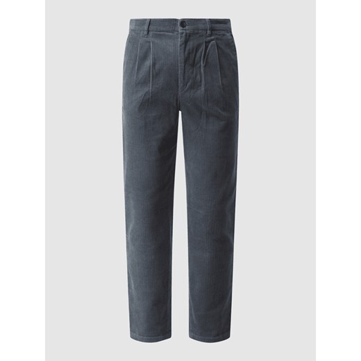 Spodnie z zakładkami w pasie o kroju regular fit ze sztruksu Nowadays 34/32 wyprzedaż Peek&Cloppenburg 