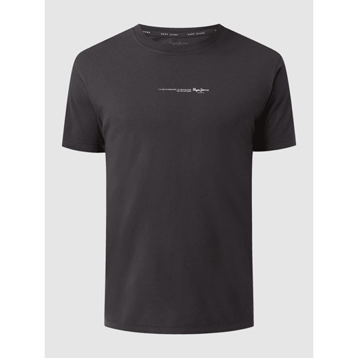 T-shirt z nadrukiem z logo model ‘Andreas’ Pepe Jeans S Peek&Cloppenburg 