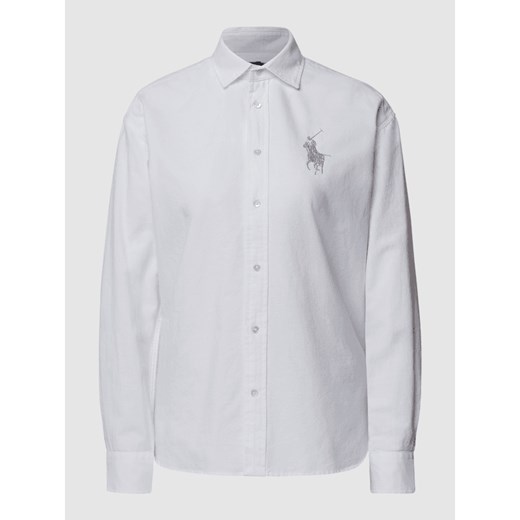Bluzka koszulowa z detalem z logo Polo Ralph Lauren 34 Peek&Cloppenburg  wyprzedaż
