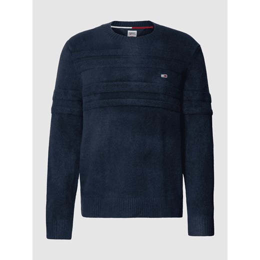 Sweter z dzianiny z paskami w kontrastowym kolorze Tommy Jeans XL Peek&Cloppenburg 