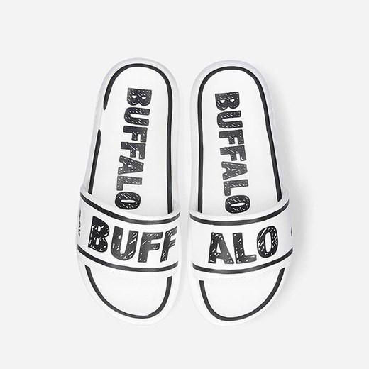 Klapki damskie Buffalo Rey – Slide 1611057-WHT Buffalo 41 sneakerstudio.pl