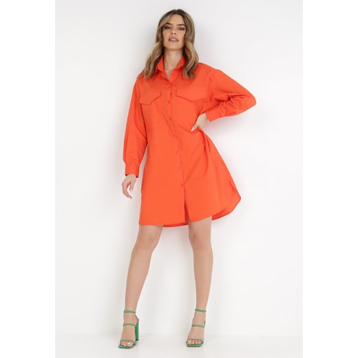 Pomarańczowa Sukienka Katale XL Born2be Odzież