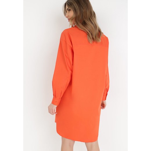 Pomarańczowa Sukienka Katale L Born2be Odzież