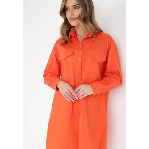 Pomarańczowa Sukienka Katale M Born2be Odzież