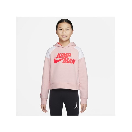 Bluza z kapturem dla dużych dzieci (dziewcząt) Jordan Jumpman - Różowy Jordan L Nike poland