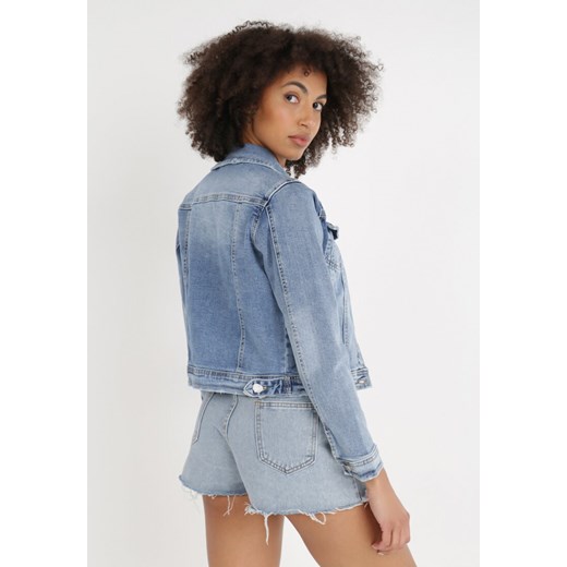 Jasnoniebieska Kurtka Jeansowa Damones M Born2be Odzież