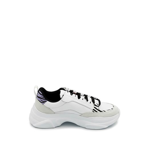 Skórzane sneakersy w kolorze biało-jasnoszarym ze wzorem Tommy Jeans 36 Limango Polska promocyjna cena