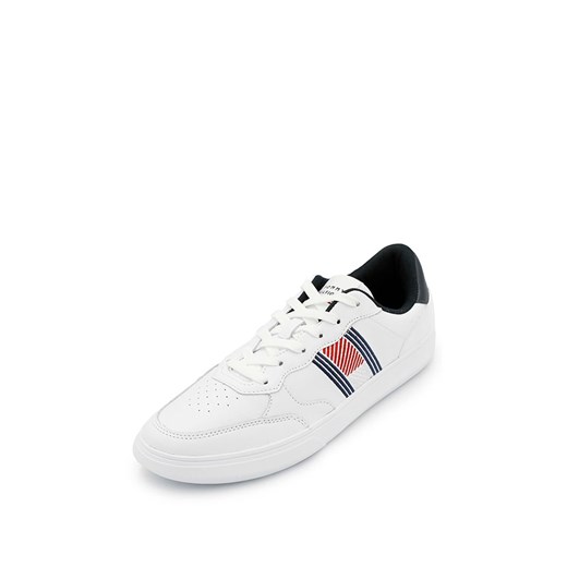 Skórzane sneakersy w kolorze biało-czarnym Tommy Hilfiger 44 okazyjna cena Limango Polska