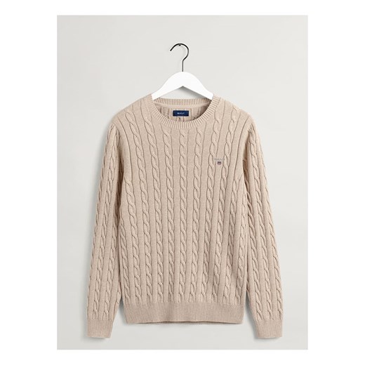Sweter w kolorze beżowym Gant XL okazja Limango Polska