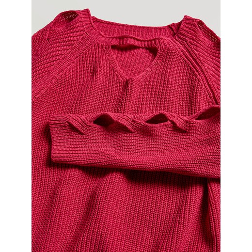 Sweter w kolorze różowym Sisley 110 okazja Limango Polska