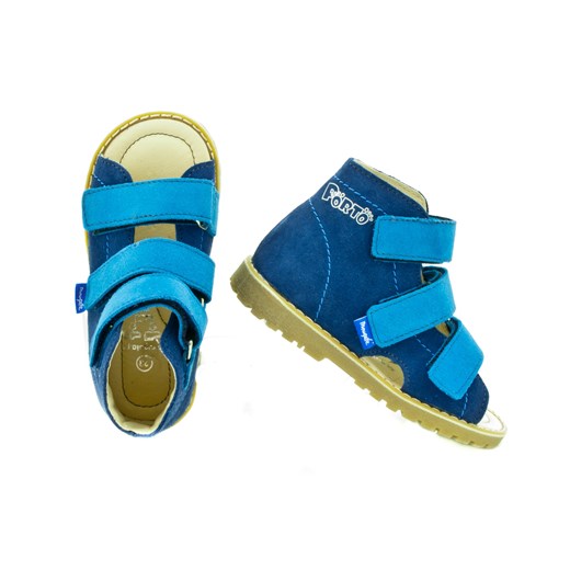 Sandały profilaktyczne Mrugała zdrowastopka-pl niebieski sandały