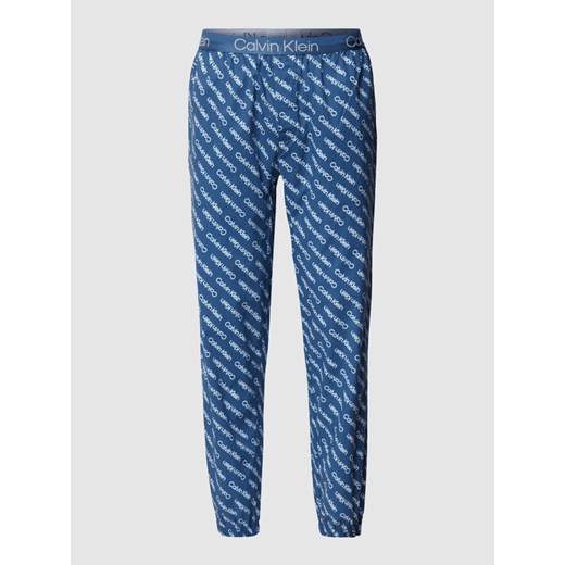 Spodnie od piżamy z logo na całej powierzchni Calvin Klein Underwear M Peek&Cloppenburg 