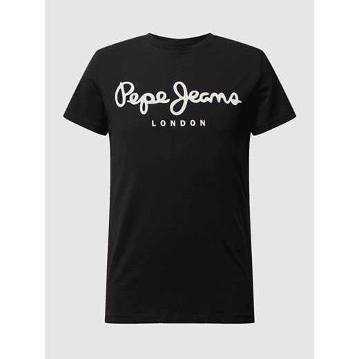 T-shirt o kroju slim fit z logo Pepe Jeans M Peek&Cloppenburg 