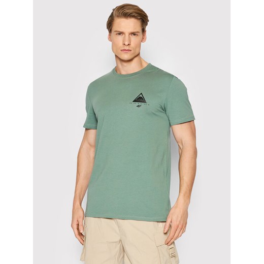 T-Shirt H4L22-TSM070 Zielony Regular Fit M MODIVO