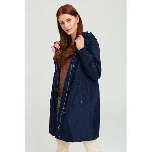 Granatowa kurtka parka z kapturem Greenpoint 36 Greenpoint.pl