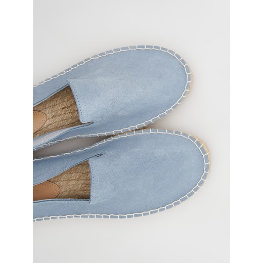 Reserved - Skórzane espadryle - Niebieski Reserved 38 Reserved