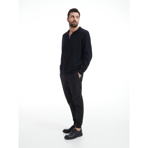 Reserved - Joggery z elastyczną talią - Czarny Reserved XL Reserved