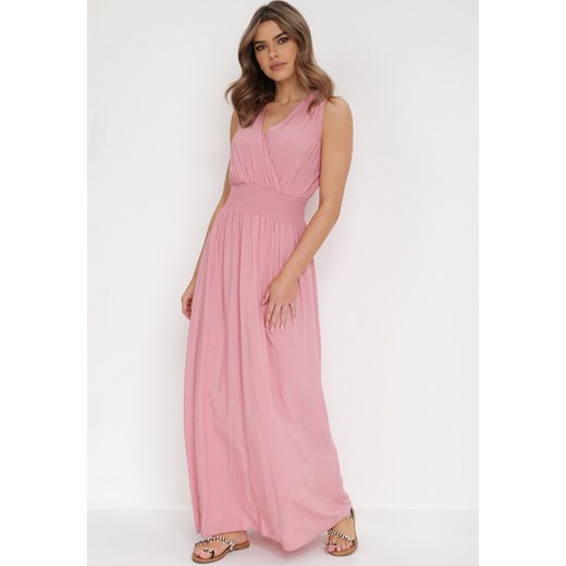 Różowa Sukienka Clymiolea ze sklepu Born2be Odzież w kategorii Sukienki - zdjęcie 135899793
