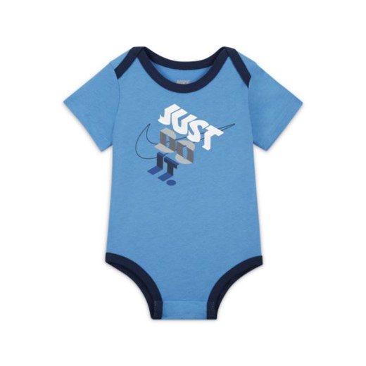 Body dla niemowląt (0–9 M) Nike (3 szt.) - Niebieski Nike 6-9M Nike poland