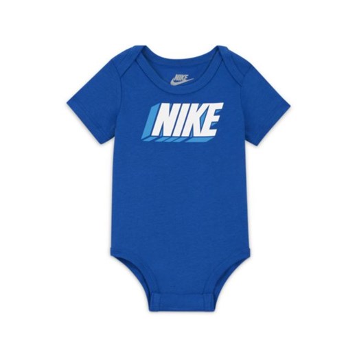 Body dla niemowląt (0–9 M) Nike (3 szt.) - Niebieski Nike 3-6M Nike poland
