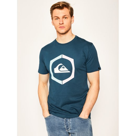 T-Shirt Sure Thing EQYZT05762 Niebieski Regular Fit Quiksilver S MODIVO okazyjna cena