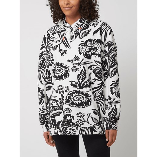 Bluza z kapturem o kroju oversized z kwiatowym wzorem XL Peek&Cloppenburg 