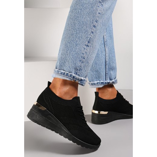 Czarne Sneakersy Borantinos Renee 38 renee.pl