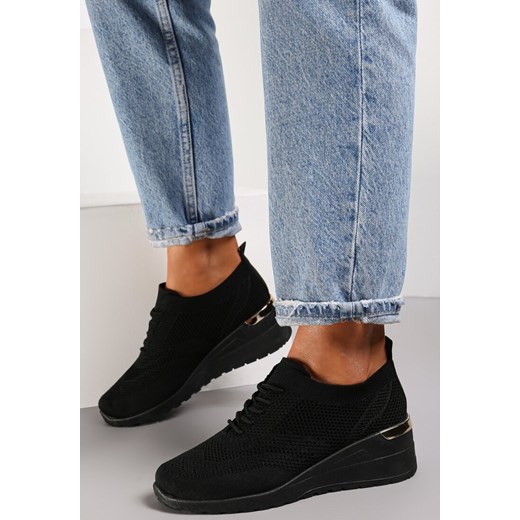 Czarne Sneakersy Borantinos Renee 38 renee.pl