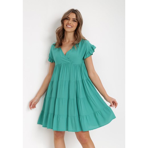 Zielona Sukienka Isiala ze sklepu Born2be Odzież w kategorii Sukienki - zdjęcie 135975930