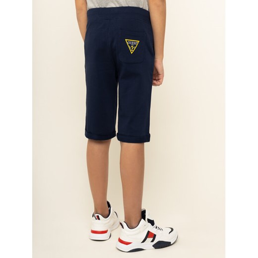 Guess Szorty materiałowe L93Q25 K5WK0 Granatowy Regular Fit Guess 14Y MODIVO