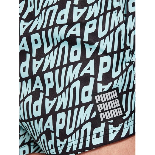Puma Szorty kąpielowe Wave All-Over-Print 935058 Niebieski Regular Fit Puma S wyprzedaż MODIVO