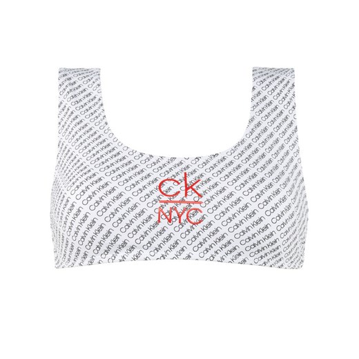 Calvin Klein Swimwear Góra od bikini KW0KW01036 Biały XS wyprzedaż MODIVO