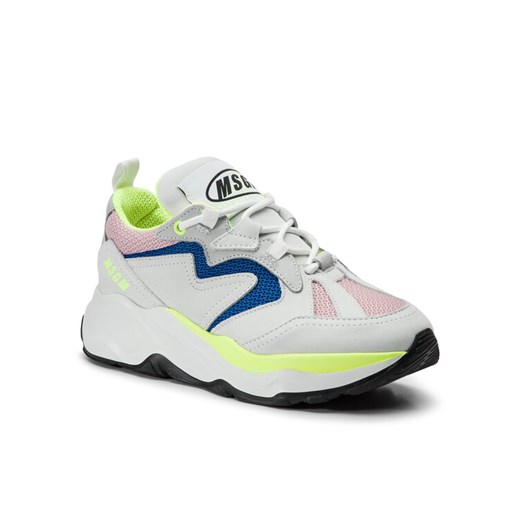 MSGM Sneakersy Attack Sneakers 2642MDS2086 700 12 Biały 40 wyprzedaż MODIVO