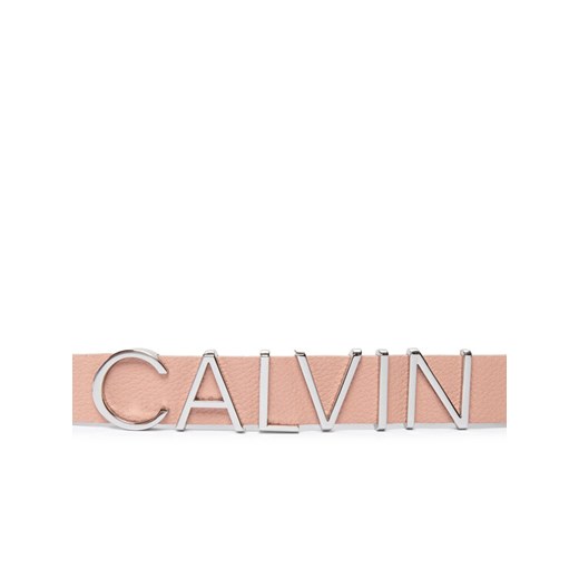 Calvin Klein Pasek Damski Round Buckle Belt 20MM W Charms K60K607324 Różowy Calvin Klein 75 wyprzedaż MODIVO